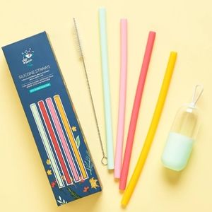 Chic & Tonic Silicone Straw Set NIB